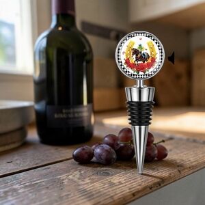 Horse & Roses Wine Bottle Stopper  NWOT
